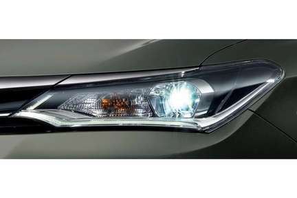 Bi-Beam LEDヘッドランプ(LEDクリアランスランプ+ブラックエクステンション+スモーク塗装アウターメッキ)